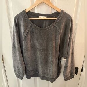 Gray Suzie Kondi long Sleeve Sweatshirt